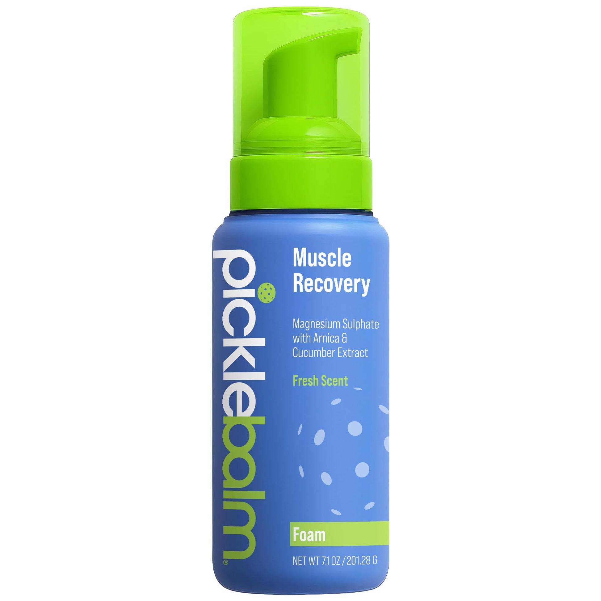 PickleBalm Pickleball Post-Game Foam Muscle Cramp Relief and Relaxer with Magnesium Sulphate, Arnica & Cucumber Extract for Pain and Leg Cramps, Sore Muscle Relief, 7.1oz Bottle - dailyvitalstore