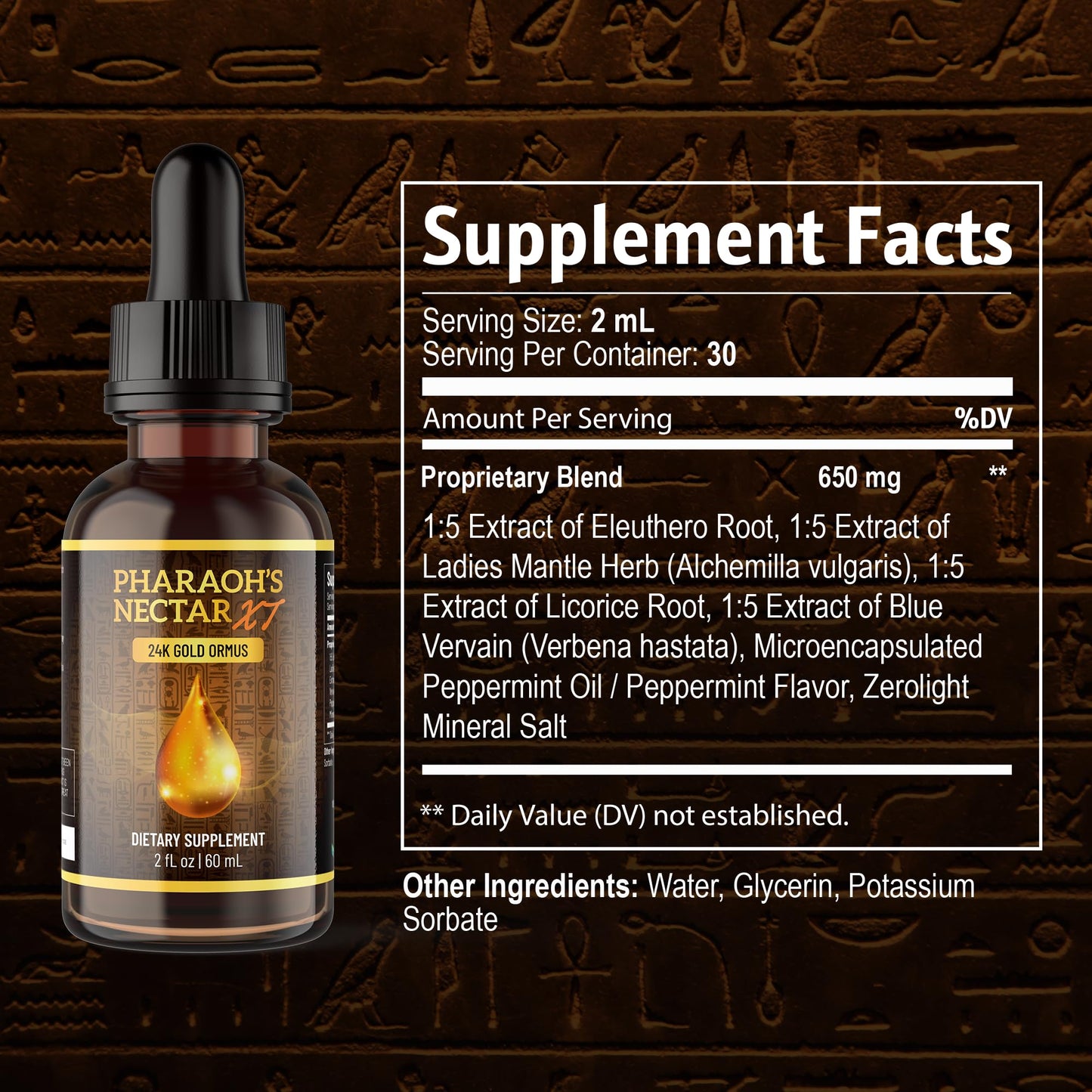 Pineal XT Gold + Pharaoh's Nectar - Pineal Gland Supplement Bundle – 24K Monoatomic Gold Ormus Drops, Pineal Gland Decalcification, Third Eye Awakening, Focus, Energy & Manifestation - dailyvitalstore