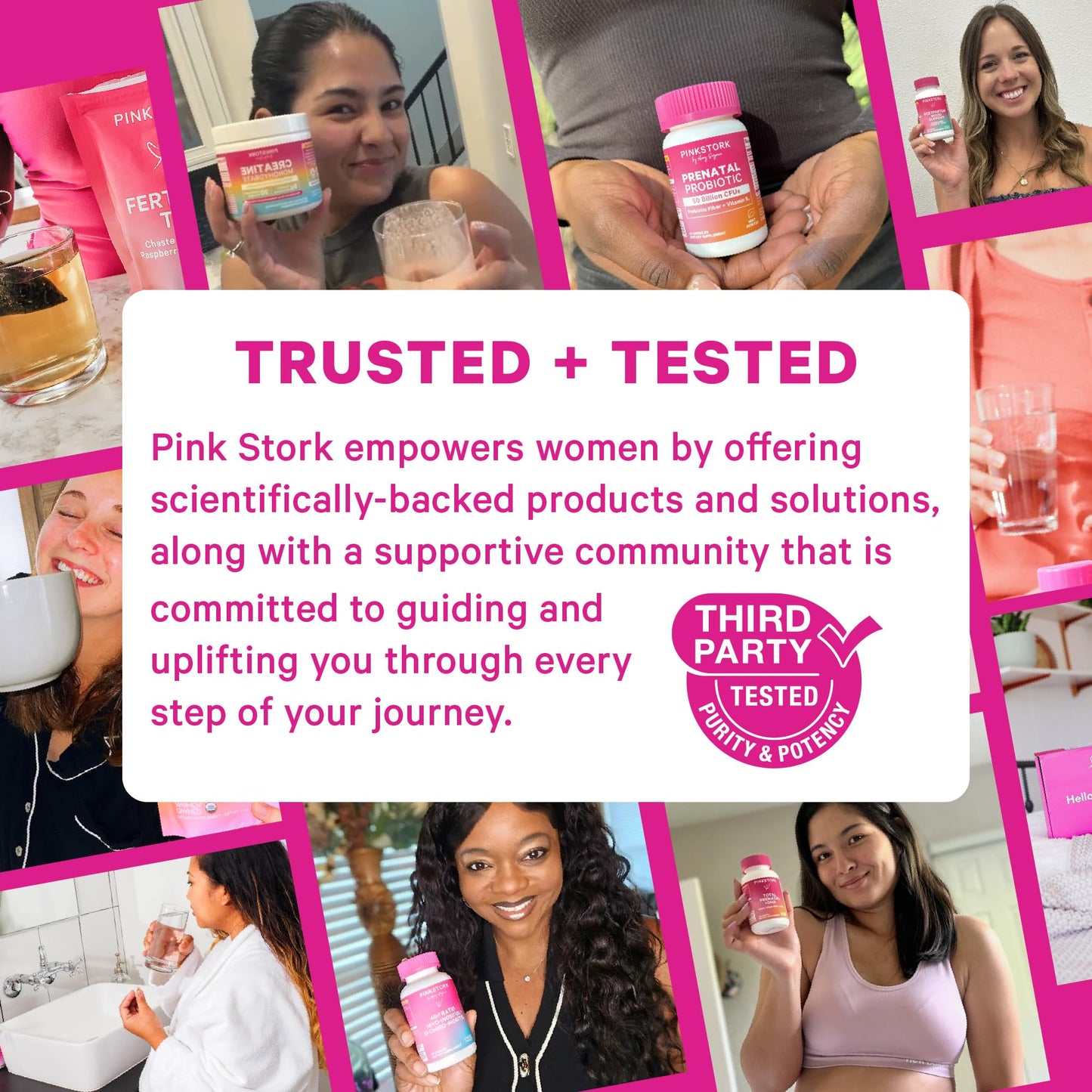 Pink Stork Prenatal Fiber Gummies for Women - 3g Prebiotic Inulin from Chicory Root - Natural Pregnancy & Postpartum Stool Softeners - dailyvitalstore
