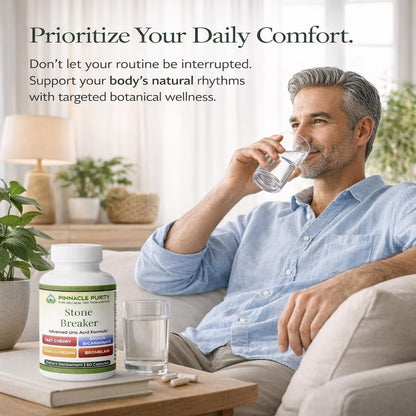 Pinnacle Purity Stone Breaker 60 Capsules, With Chanca Piedra, Tart Cherry & Bromelain – Supports Kidney & Liver Balance, Promotes Gentle Stone Management, Enhances Natural Cleansing Pathways, Non-GMO - dailyvitalstore