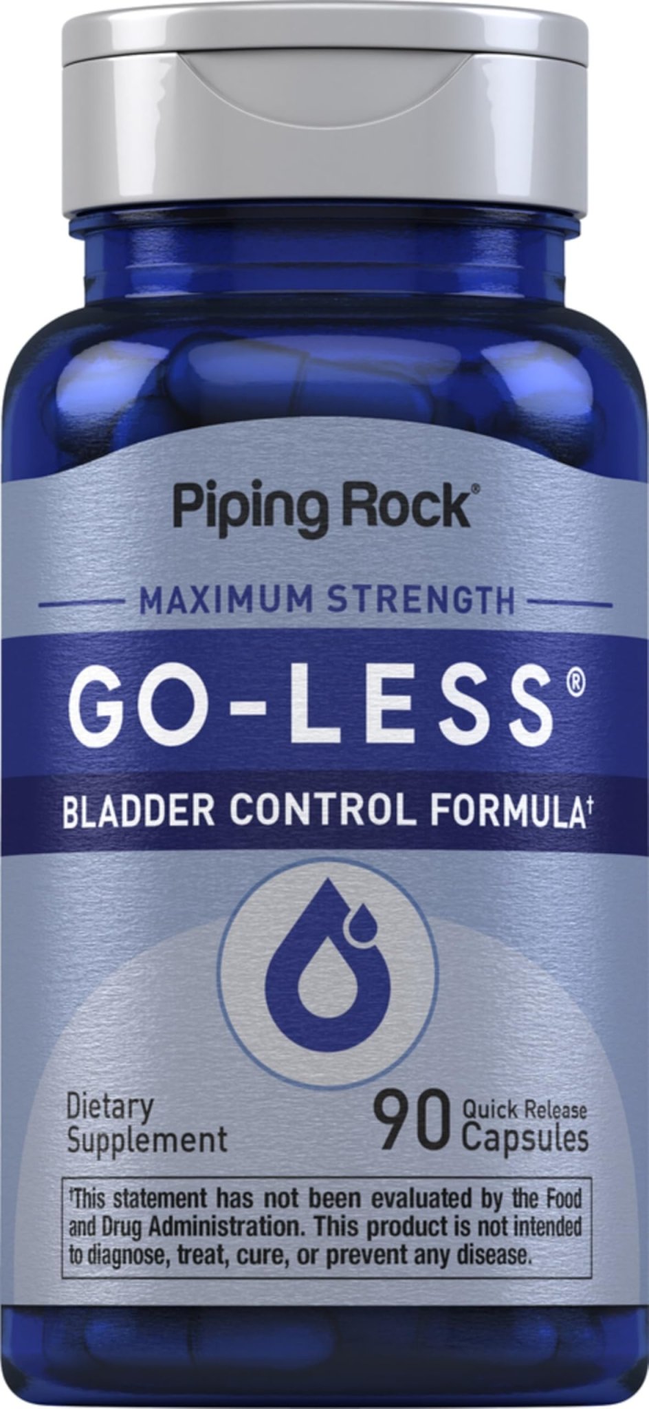 Piping Rock Bladder Control Pills for Women and Men | 90 Capsules | Maximum Strength Formula | Pumpkin Seed Extract | Non-GMO, Gluten Free Supplement - dailyvitalstore