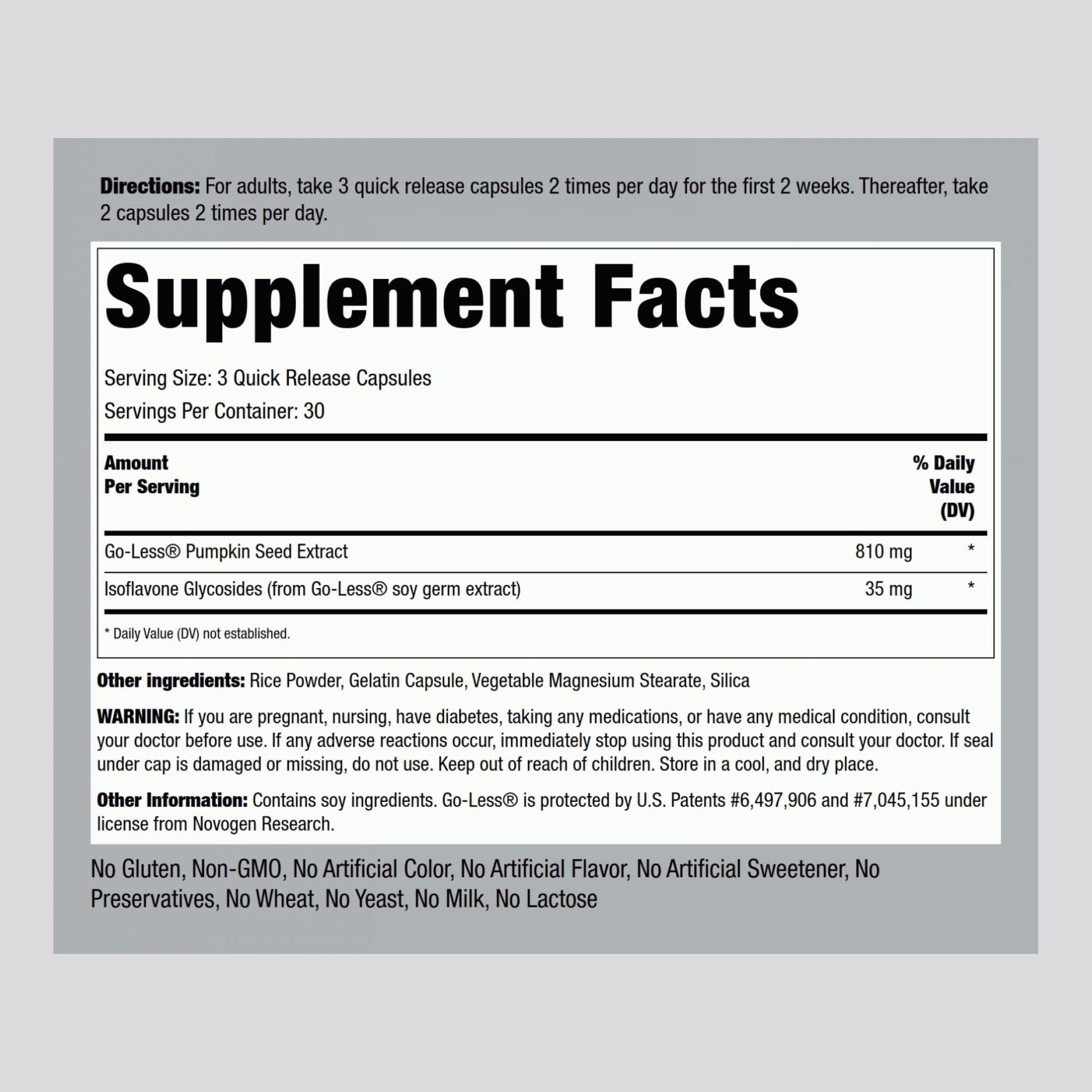 Piping Rock Bladder Control Pills for Women and Men | 90 Capsules | Maximum Strength Formula | Pumpkin Seed Extract | Non-GMO, Gluten Free Supplement - dailyvitalstore