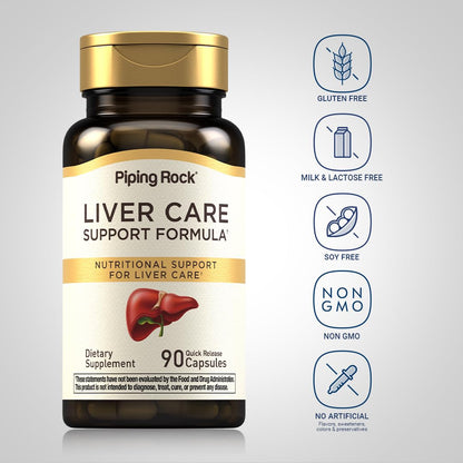 Piping Rock Liver Cleanse Complex | 90 Capsules | Liver Care Support Formula | Non-GMO, Gluten Free Supplement - dailyvitalstore