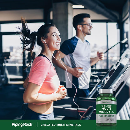 Piping Rock Mega Multi Mineral Chelated Supplement | 120 Capsules | for Men and Women | Iron Free | Non-GMO, Gluten Free - dailyvitalstore
