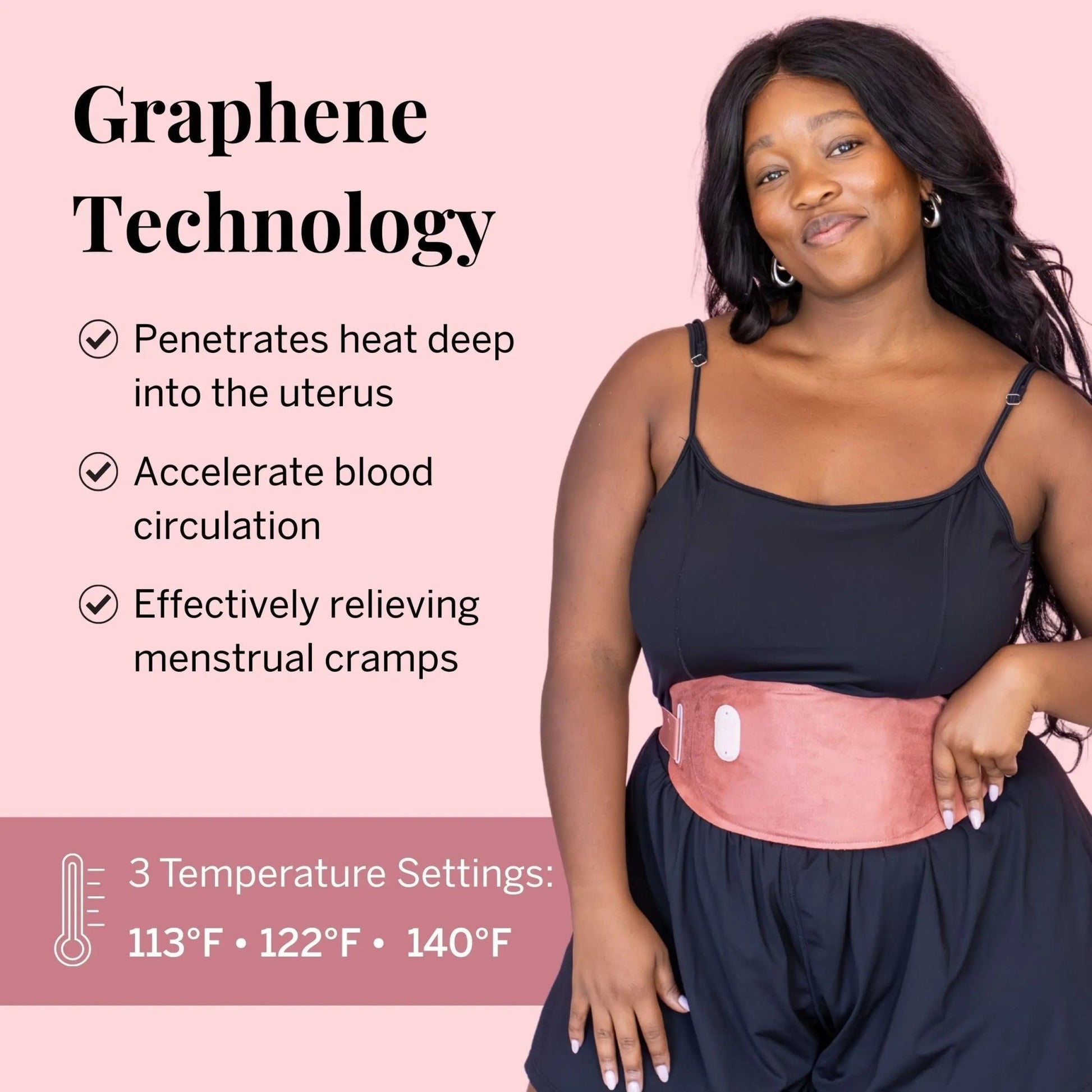 Pixie Period Heating Pad for Cramps - Thinnest Wearable Heating Pad for Feminine Care - Unnoticeable Under Clothes - Best Portable Pain Relief Heat Belt On The Market - Hours of Menstrual Pain Relief - dailyvitalstore
