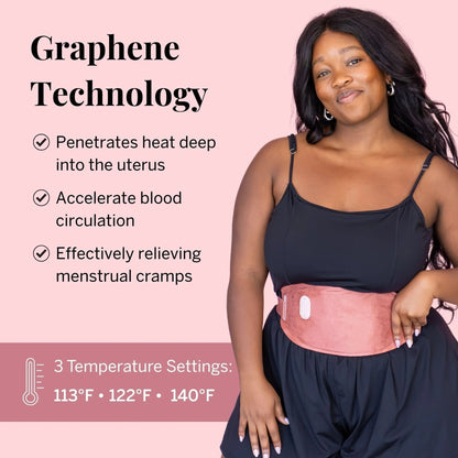 Pixie Period Heating Pad for Cramps - Thinnest Wearable Heating Pad for Feminine Care - Unnoticeable Under Clothes - Best Portable Pain Relief Heat Belt On The Market - Hours of Menstrual Pain Relief - dailyvitalstore