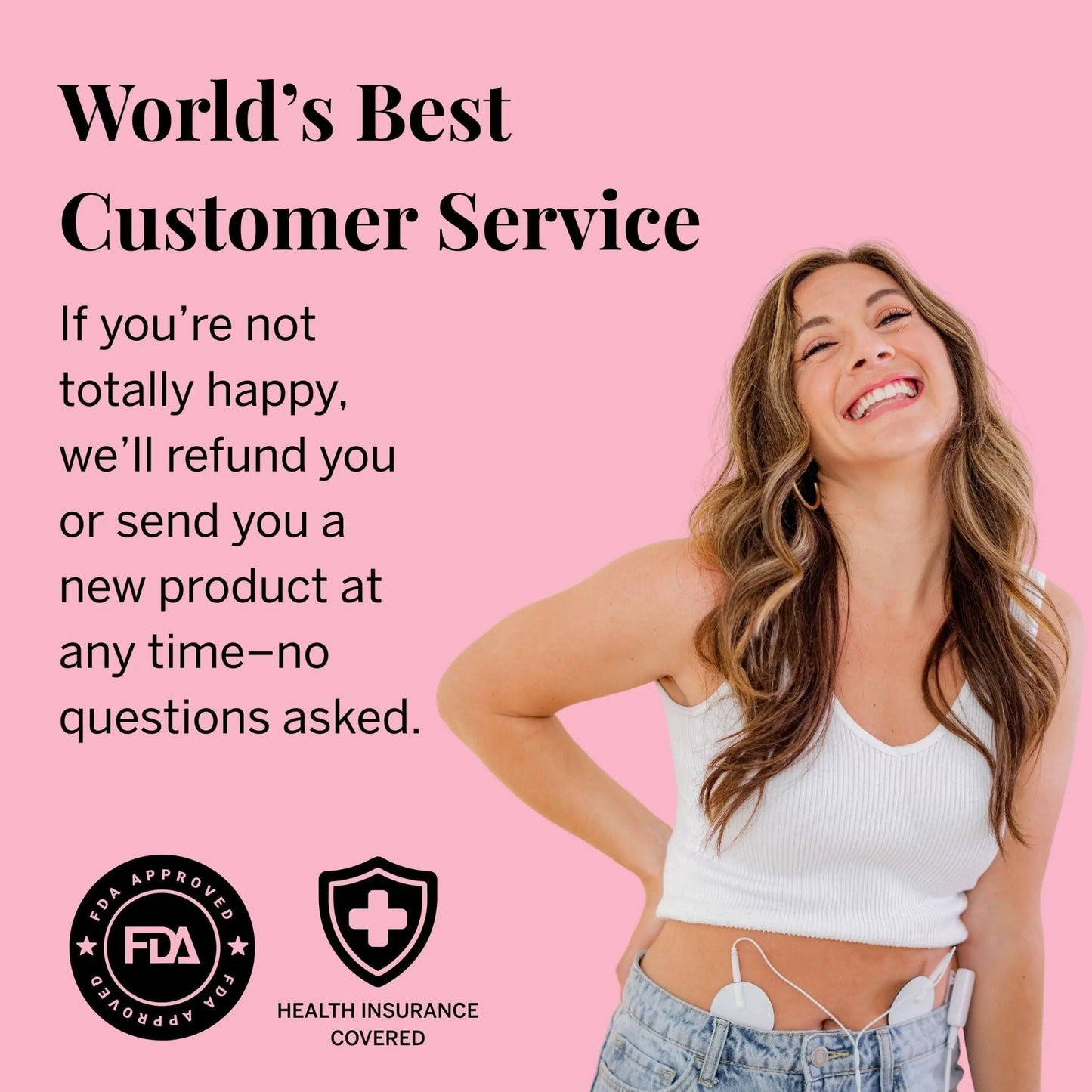 Pixie Period Pain Relief Device - Best PMS Relief Simulator with TENS Technology - Thinnest Wearable Tens Unit - Unnoticeable Under Clothes - Menstrual Cramp Comfort for Feminine Care - dailyvitalstore