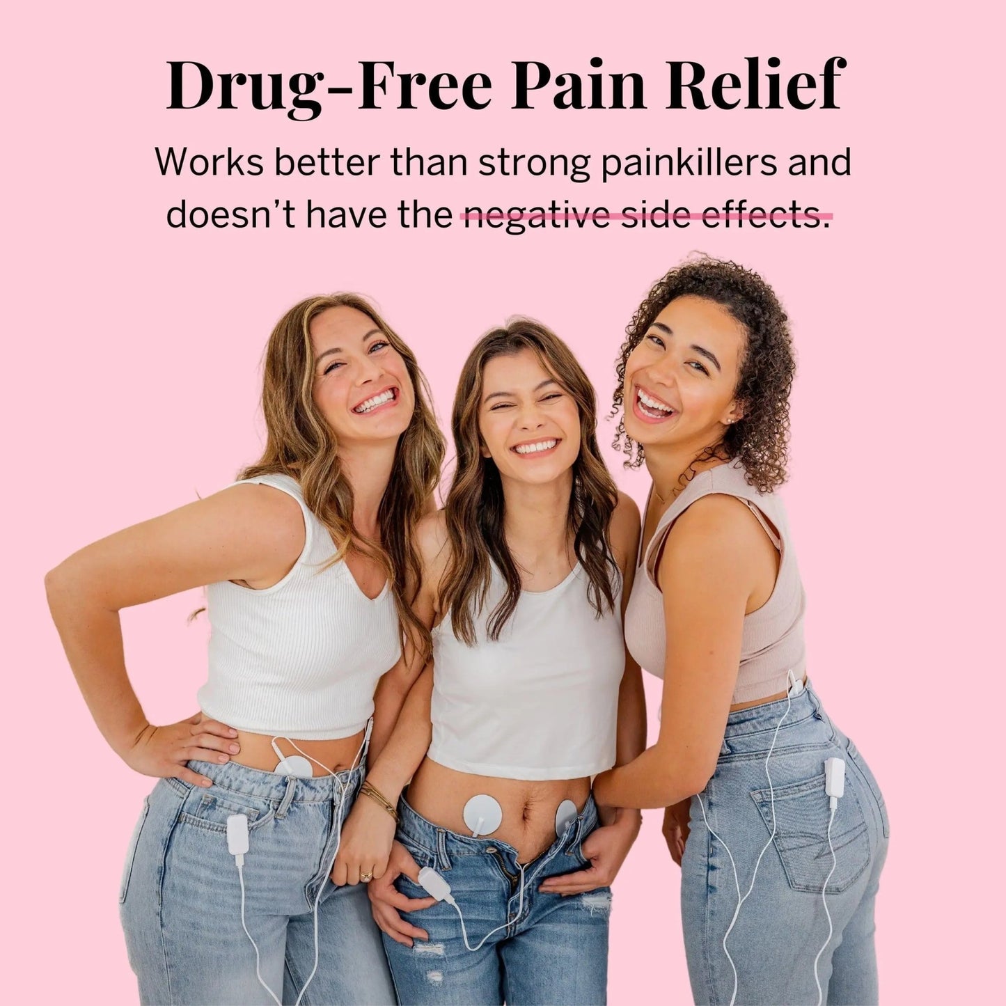 Pixie Period Pain Relief Device - Best PMS Relief Simulator with TENS Technology - Thinnest Wearable Tens Unit - Unnoticeable Under Clothes - Menstrual Cramp Comfort for Feminine Care - dailyvitalstore