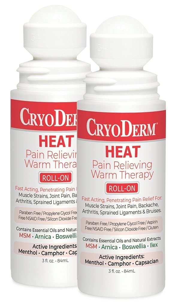 Pkg of 2 CryoDerm Heat Roll-On - dailyvitalstore