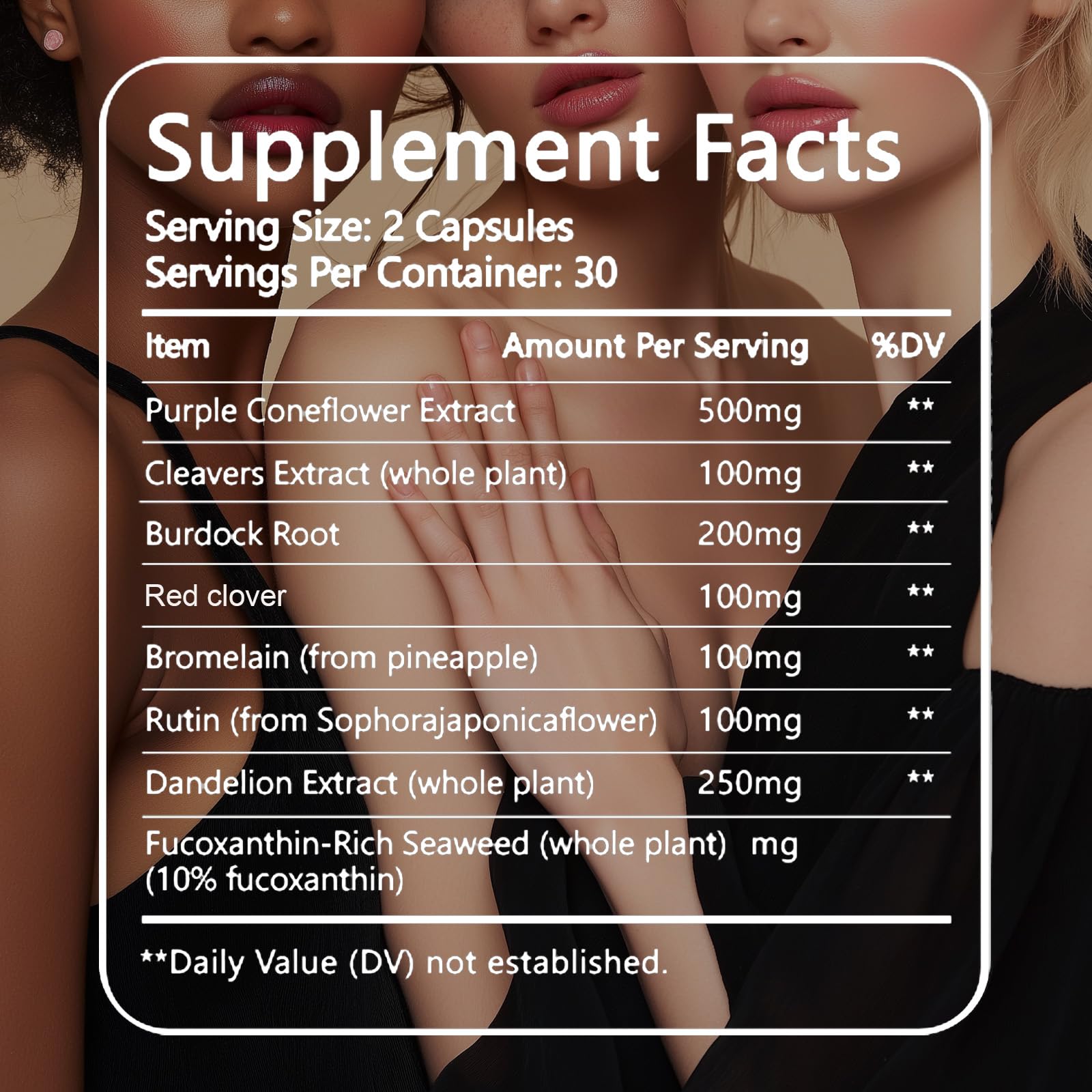 PKQLQ Lymph Drainage Capsules | Natural Detoxification Help Maintain the Healthy Fluid Balance of Both Women and Men, Promote Blood Virculation and Maintain Good Health. 60 Capsules (1) - dailyvitalstore