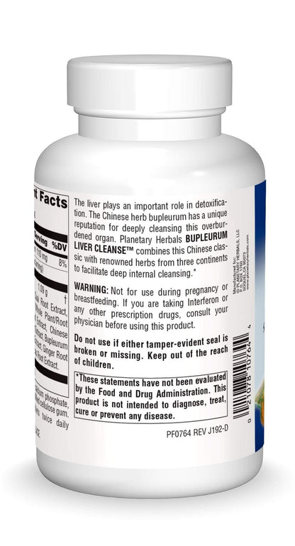 Planetary Herbals: Bupleurum Liver Cleanse 545 mg 300 Tablet - dailyvitalstore