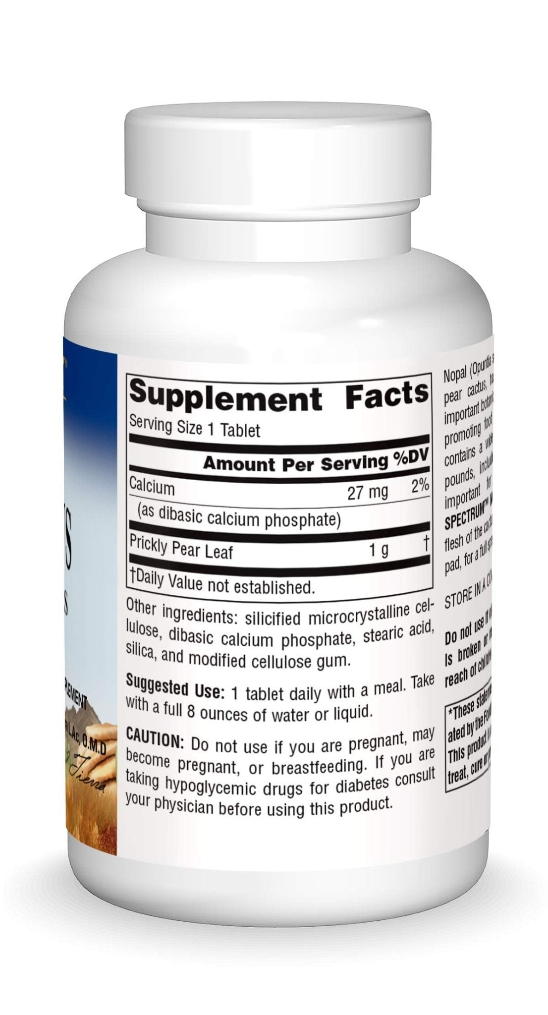 Planetary Herbals Full Spectrum Nopal Cactus 1000mg Prickly Pear Cactus Antioxidant - 100% Natural - 60 Tablets - dailyvitalstore