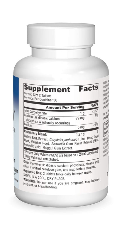 Planetary Herbals Willow Aid Tablets, 60 Count - dailyvitalstore