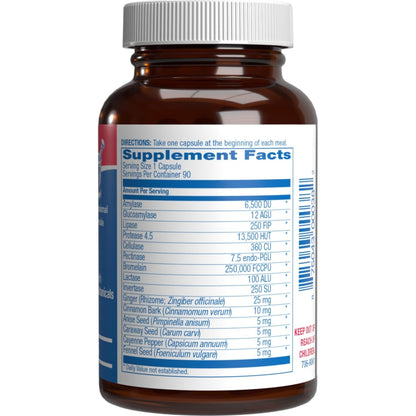 Plant Based Multi Digestive Enzymes Supplement - Clinically Formulated Digestion Supplement with Soothing Herbs and Enzymes for Women and Men - dailyvitalstore