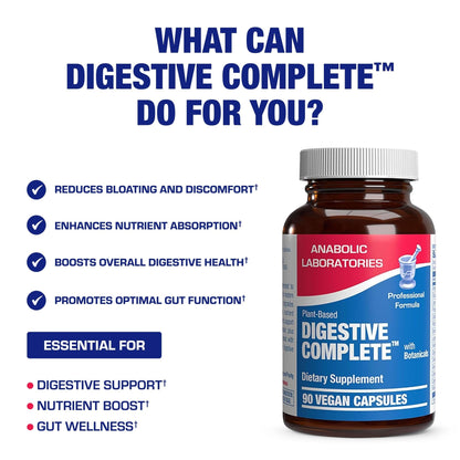Plant Based Multi Digestive Enzymes Supplement - Clinically Formulated Digestion Supplement with Soothing Herbs and Enzymes for Women and Men - dailyvitalstore