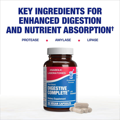 Plant Based Multi Digestive Enzymes Supplement - Clinically Formulated Digestion Supplement with Soothing Herbs and Enzymes for Women and Men - dailyvitalstore