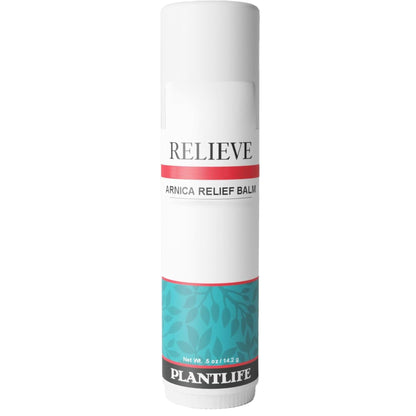 Plantlife Arnica Relieve Balm - Made with Arnica and 100% Pure Essential Oils - Relieve Products are a Homeopathic Solution for Everyday Use - Works Quickly and Effectively - Made in California - dailyvitalstore