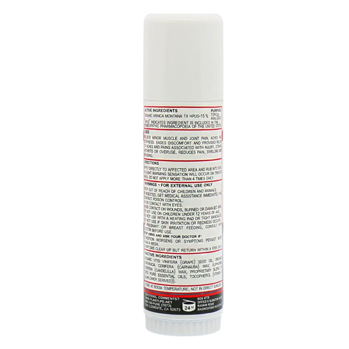 Plantlife Arnica Relieve Balm - Made with Arnica and 100% Pure Essential Oils - Relieve Products are a Homeopathic Solution for Everyday Use - Works Quickly and Effectively - Made in California - dailyvitalstore