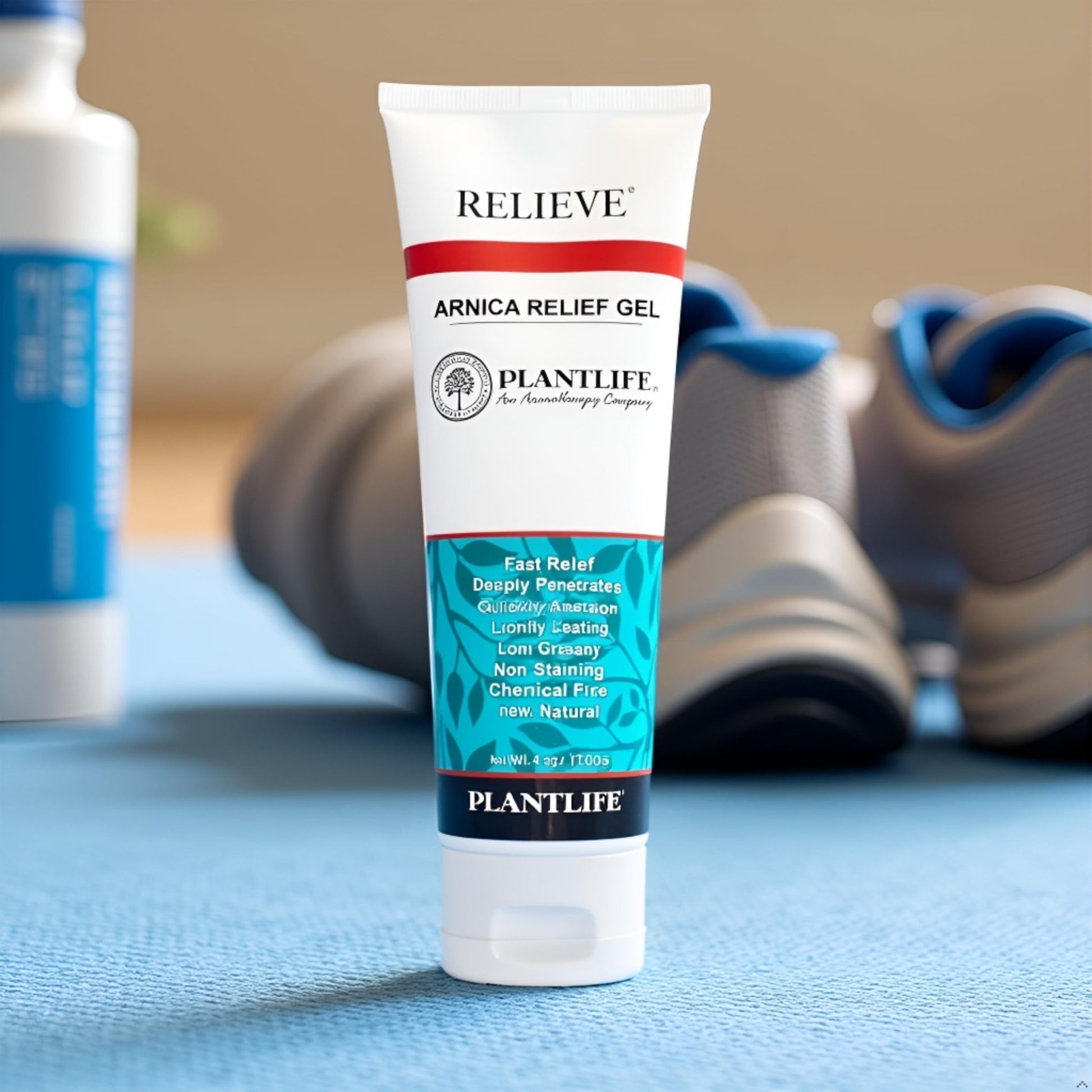 Plantlife Arnica Relieve Gel - Made with Arnica and 100% Pure Essential Oils - Relieve Products are a Homeopathic Solution for Everyday Use - Works Quickly and Effectively - Made in California - dailyvitalstore
