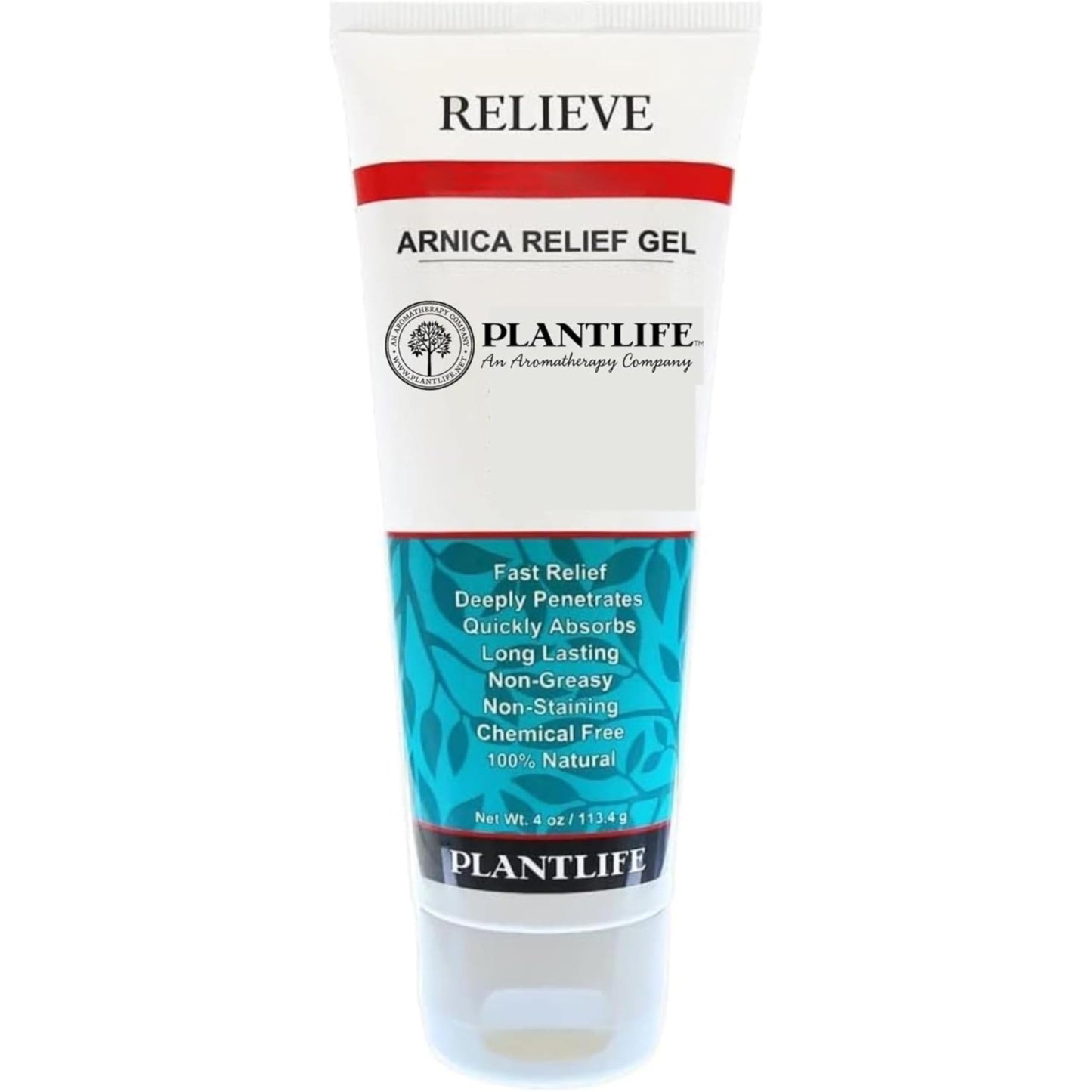 Plantlife Arnica Relieve Gel - Made with Arnica and 100% Pure Essential Oils - Relieve Products are a Homeopathic Solution for Everyday Use - Works Quickly and Effectively - Made in California - dailyvitalstore