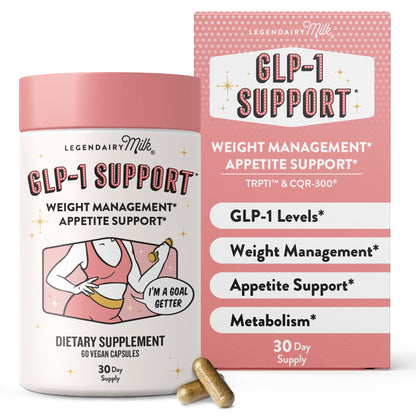Plus Supplement for Weight Management Appetite Control for Women w Trpti OEA, CQR-300 & Chromium, Supports Natural Fullness Signals & Hunger, Metabolism Support Supplement Legendairy Milk 1-Pack - dailyvitalstore