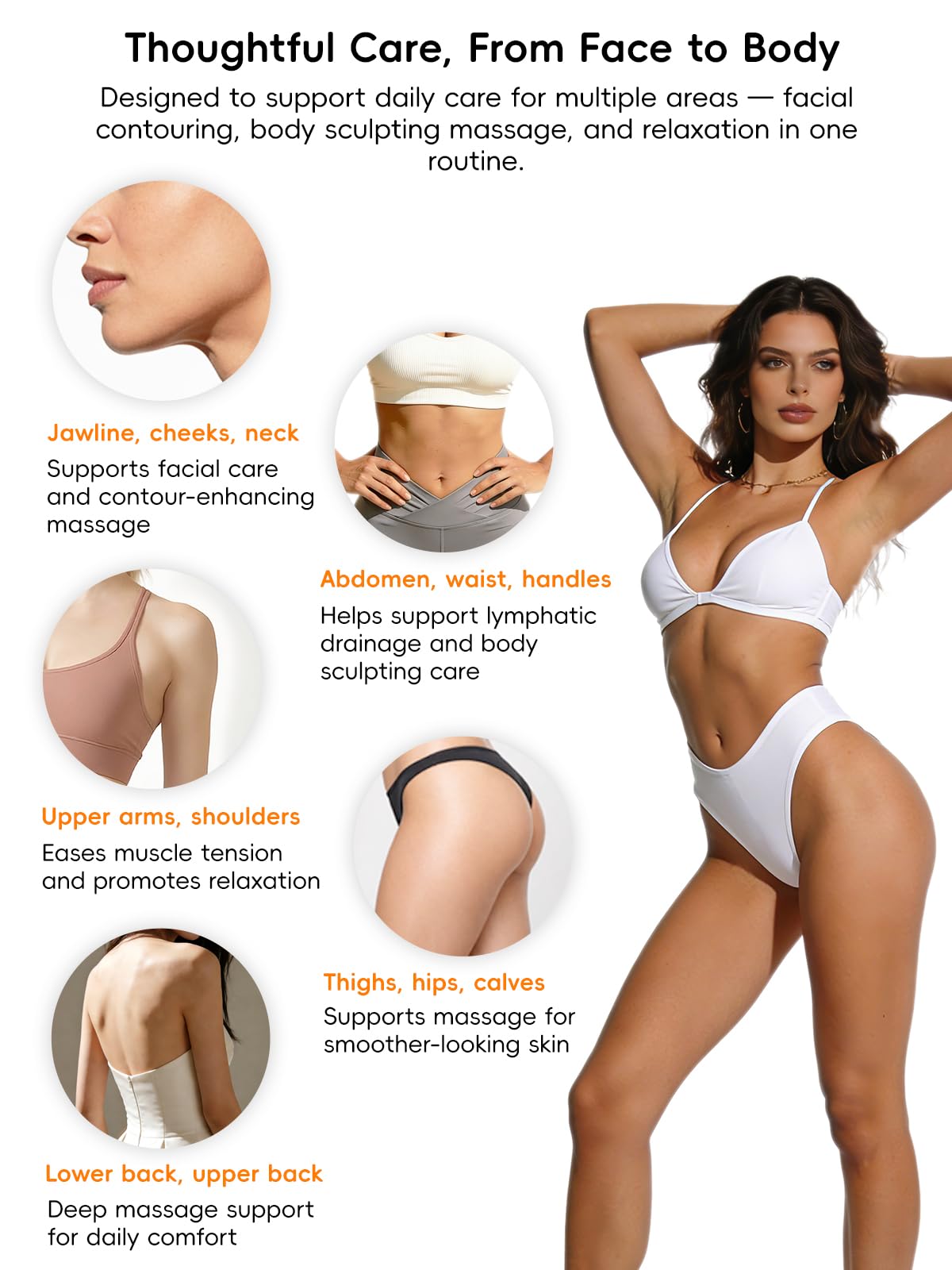 Poeruo 5-in-1 Body Sculpting Machine – Gua Sha & Cupping Vacuum Massage Device, Lymphatic Drainage Massage, Anti-Cellulite Tool & Skin Firming Care for Face, Belly, Arms, Legs, Waist & Love Handles - dailyvitalstore
