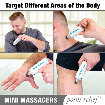 Point Relief 14-1050 Mini Massager for Handheld Targeted Massage Therapy Relieve Muscle Pain - dailyvitalstore