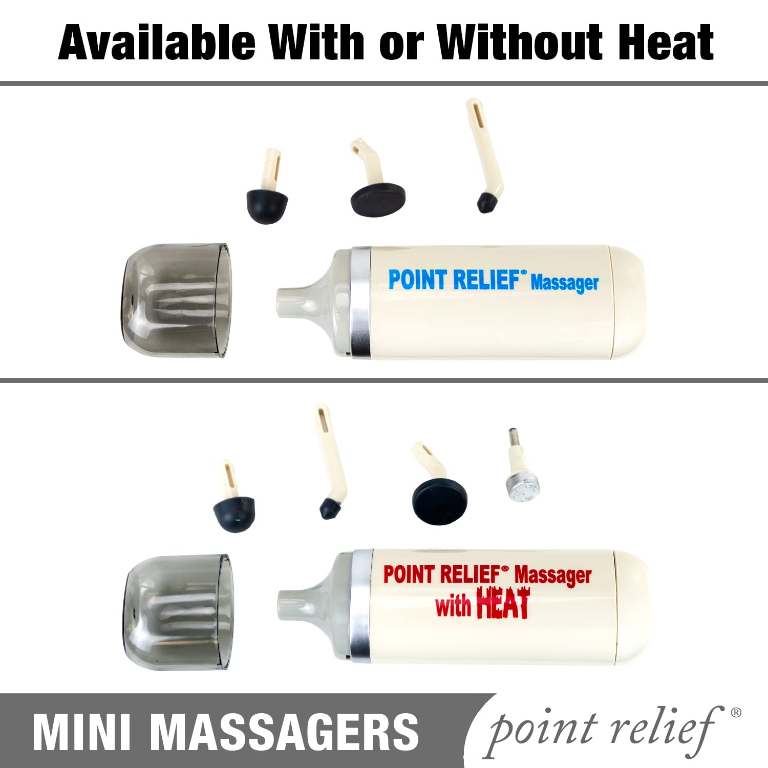 Point Relief 14-1050 Mini Massager for Handheld Targeted Massage Therapy Relieve Muscle Pain - dailyvitalstore