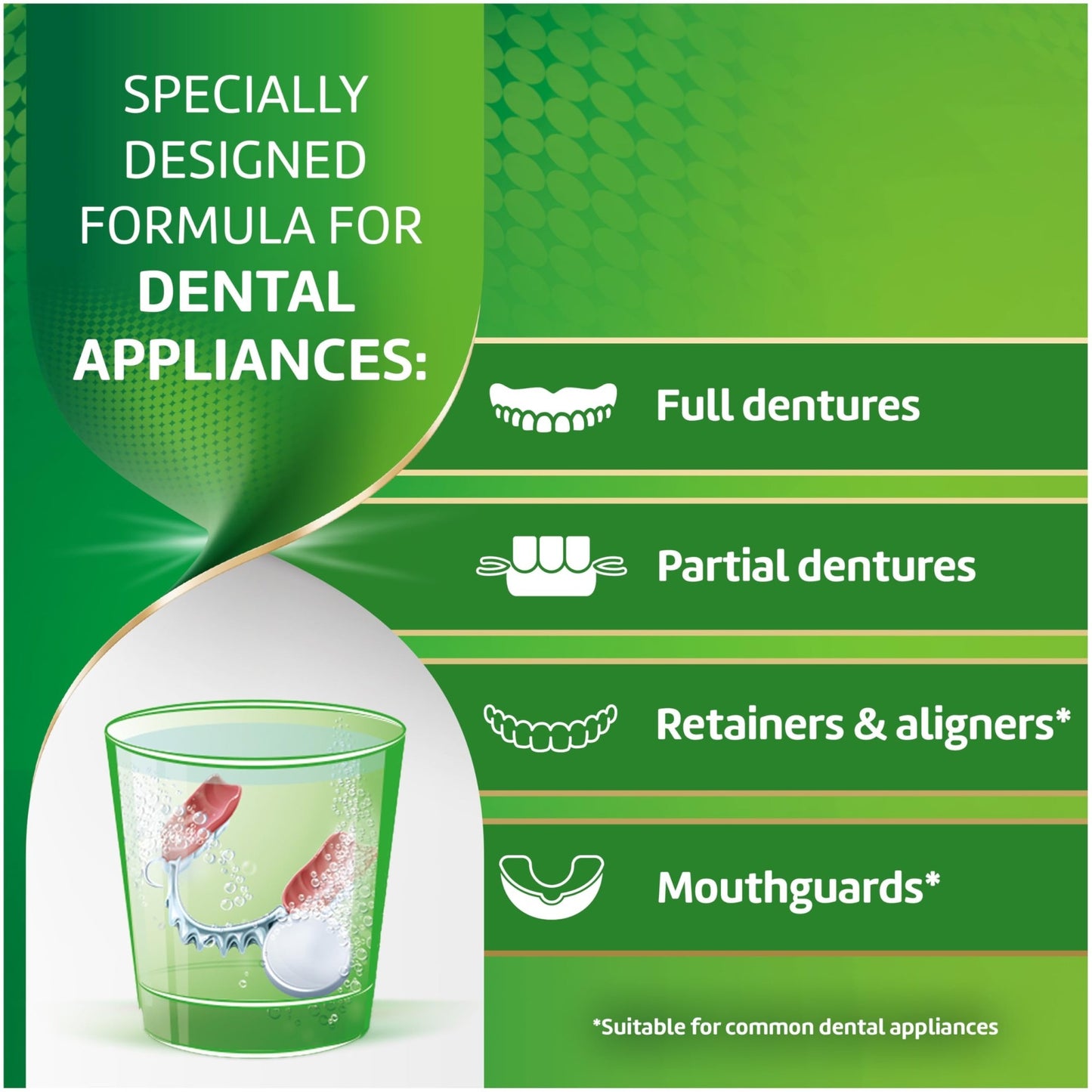 Polident 3 Minute Antibacterial Dental Appliance Cleanser Tablets, Retainer Cleaner Tablets, 90 Count (2 Pack) - dailyvitalstore