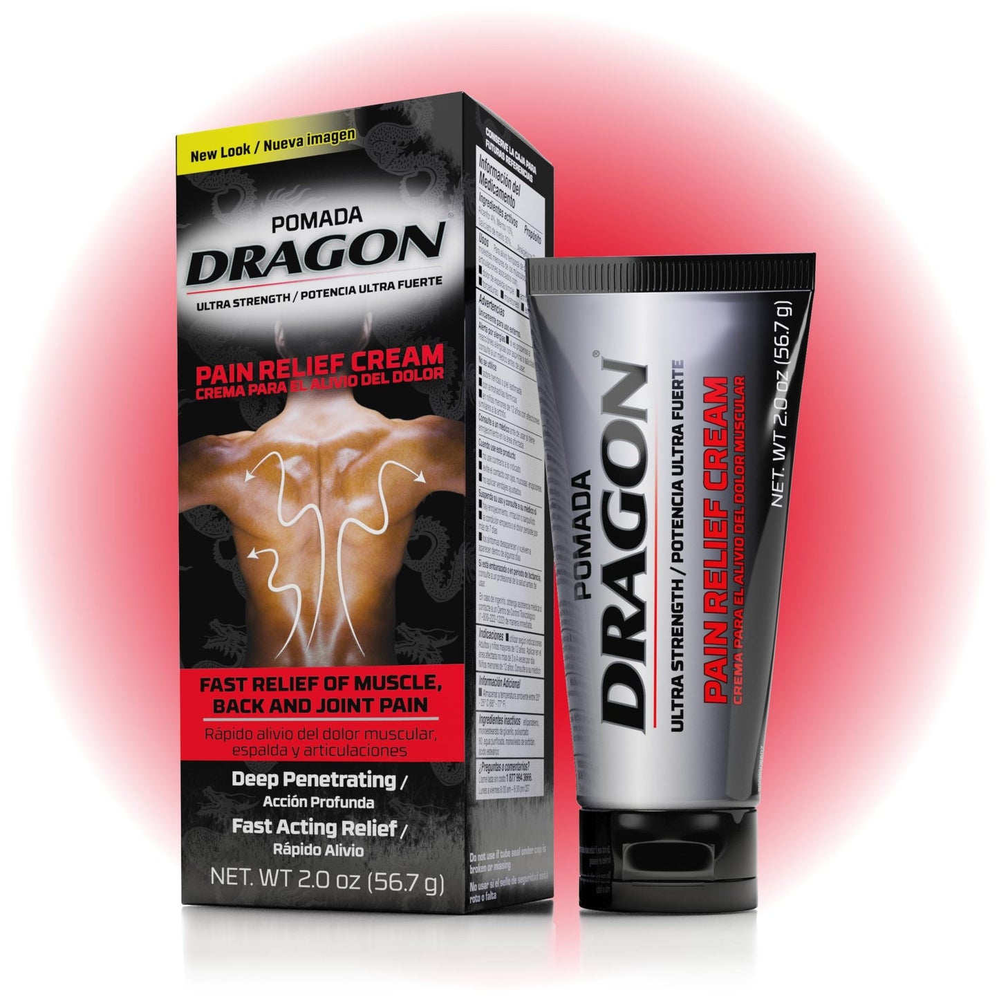 Pomada Dragon Ultra Strength Pain Relief Cream, Strength Muscle Rub for Joint, Shoulder, Knee Pain, Sore Muscle Relief, Topical Analgesic with Camphor & Menthol, 2 Oz - dailyvitalstore