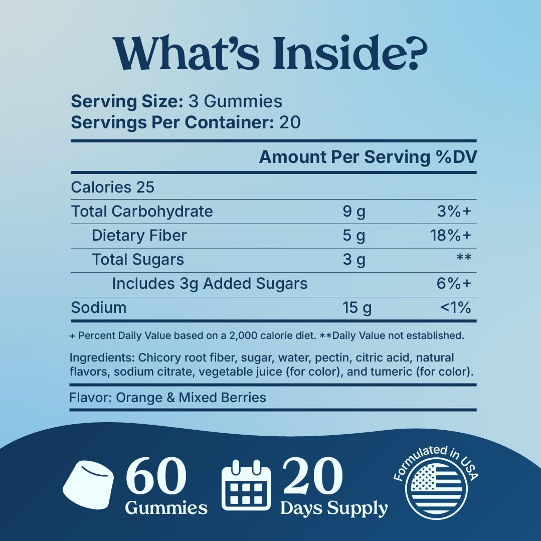 Poop Like a Champion Fiber Gummies – 5g Fiber per Serving, Non-GMO, Vegan, Digestive Support, 60 Pieces per Bottle - dailyvitalstore