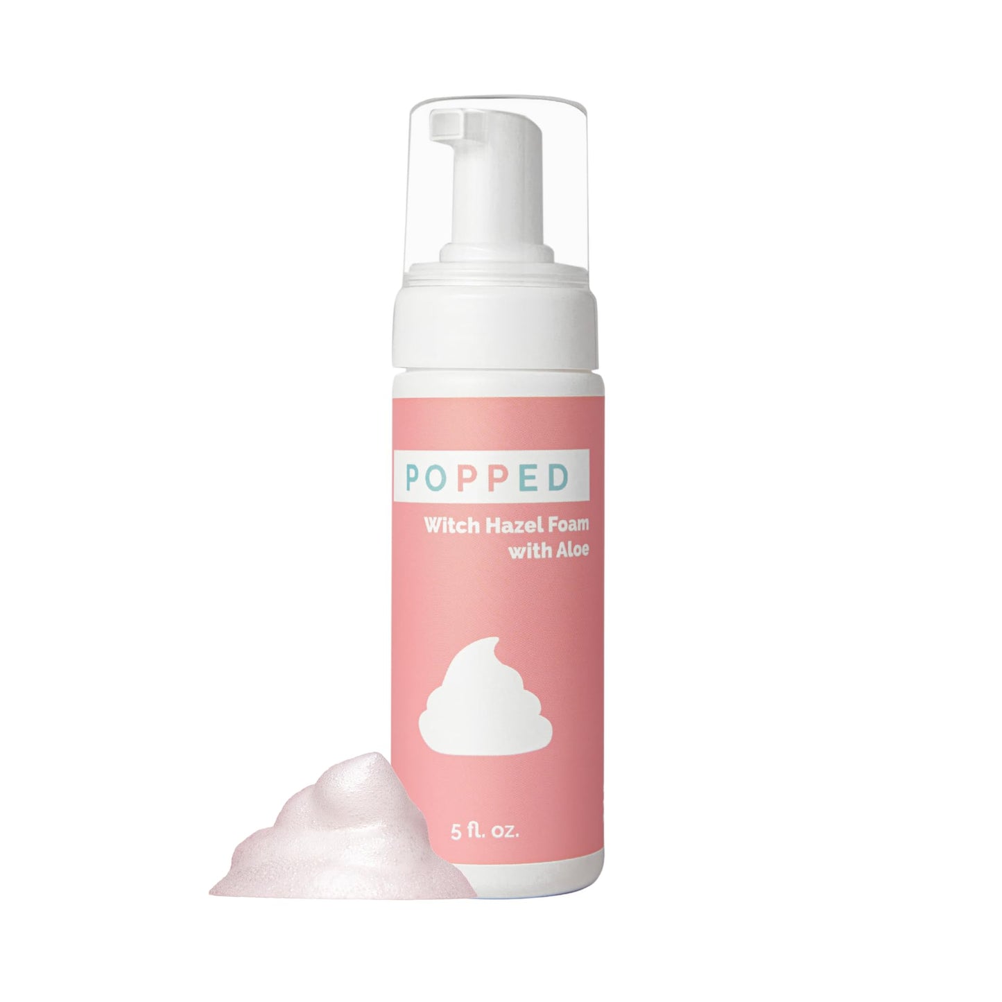 POPPED Witch Hazel Foam with Aloe (5 fl oz) | Perineal Healing Foam for Postpartum Care | Relieves Pain, Hemorrhoids, and Swelling After Birth | Postpartum Essential - dailyvitalstore