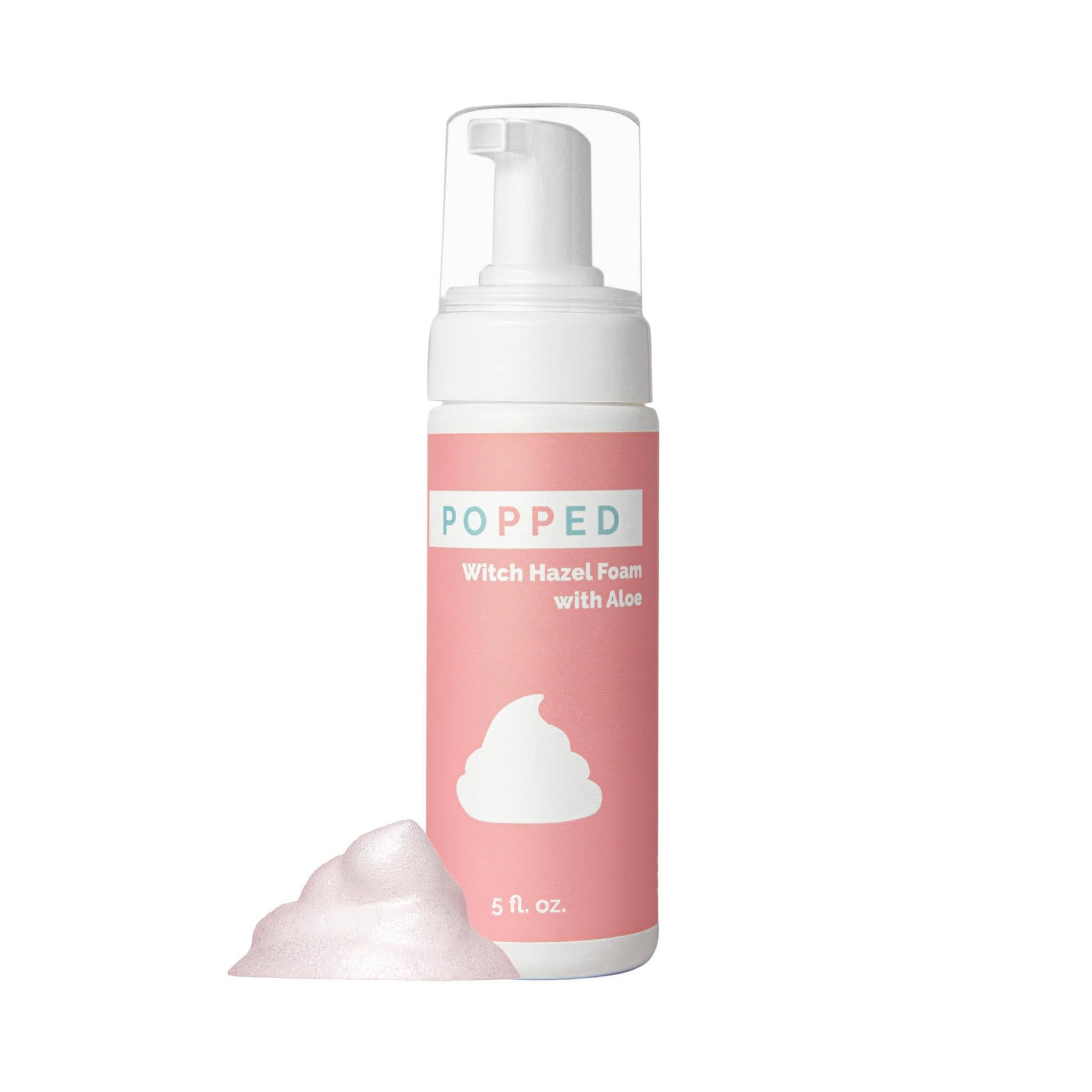 POPPED Witch Hazel Foam with Aloe (5 fl oz) | Perineal Healing Foam for Postpartum Care | Relieves Pain, Hemorrhoids, and Swelling After Birth | Postpartum Essential - dailyvitalstore