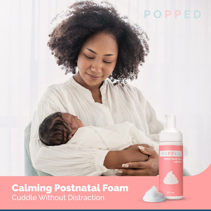 POPPED Witch Hazel Foam with Aloe (5 fl oz) | Perineal Healing Foam for Postpartum Care | Relieves Pain, Hemorrhoids, and Swelling After Birth | Postpartum Essential - dailyvitalstore
