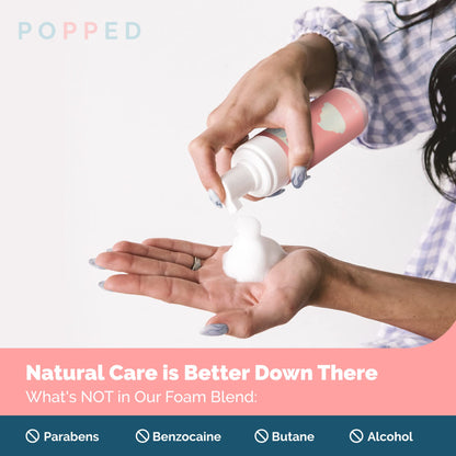 POPPED Witch Hazel Foam with Aloe (5 fl oz) | Perineal Healing Foam for Postpartum Care | Relieves Pain, Hemorrhoids, and Swelling After Birth | Postpartum Essential - dailyvitalstore