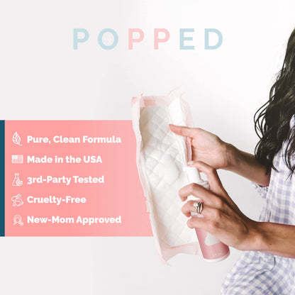 POPPED Witch Hazel Foam with Aloe (5 fl oz) | Perineal Healing Foam for Postpartum Care | Relieves Pain, Hemorrhoids, and Swelling After Birth | Postpartum Essential - dailyvitalstore