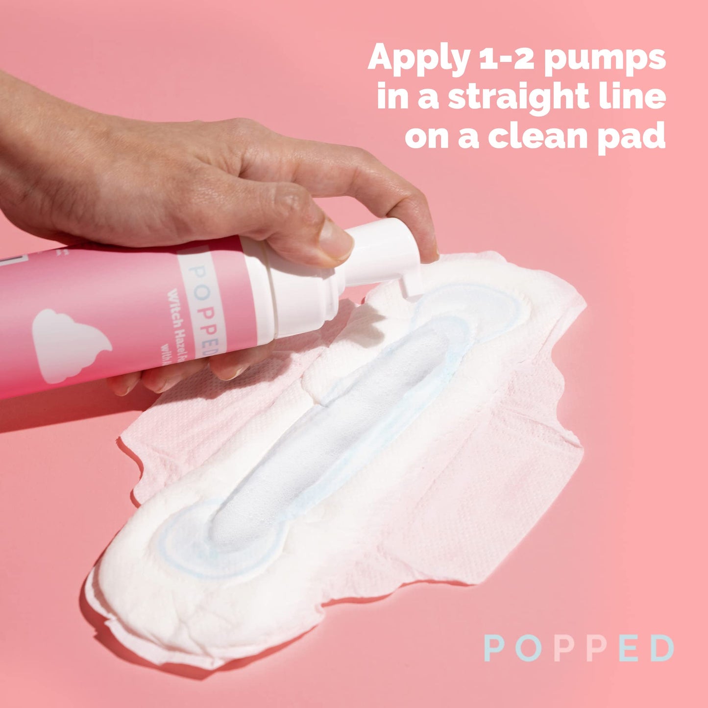 POPPED Witch Hazel Foam with Aloe (5 fl oz) | Perineal Healing Foam for Postpartum Care | Relieves Pain, Hemorrhoids, and Swelling After Birth | Postpartum Essential - dailyvitalstore