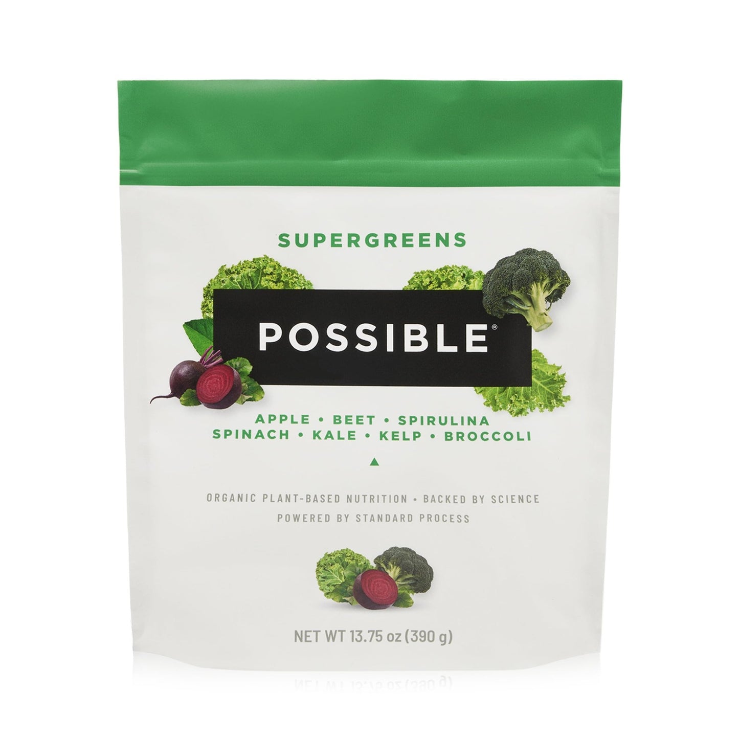 Possible SuperGreens - Potent Superfoods Blend - Plant-Based Antioxidant Support - Greens Powder Supplement & Drink Mix - Non-GMO, Vegan & Gluten-Free - SuperGreens (30 Servings) - dailyvitalstore