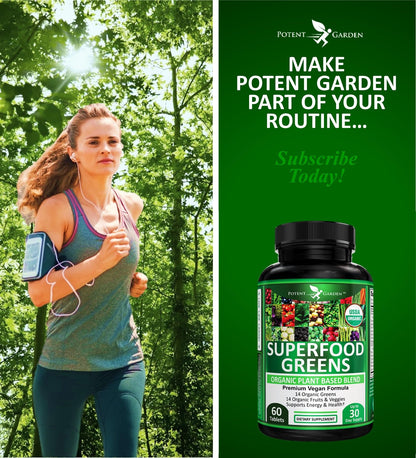 Potent Garden Daily Nutrition Bundle – Superfood Greens + Multivitamin - dailyvitalstore