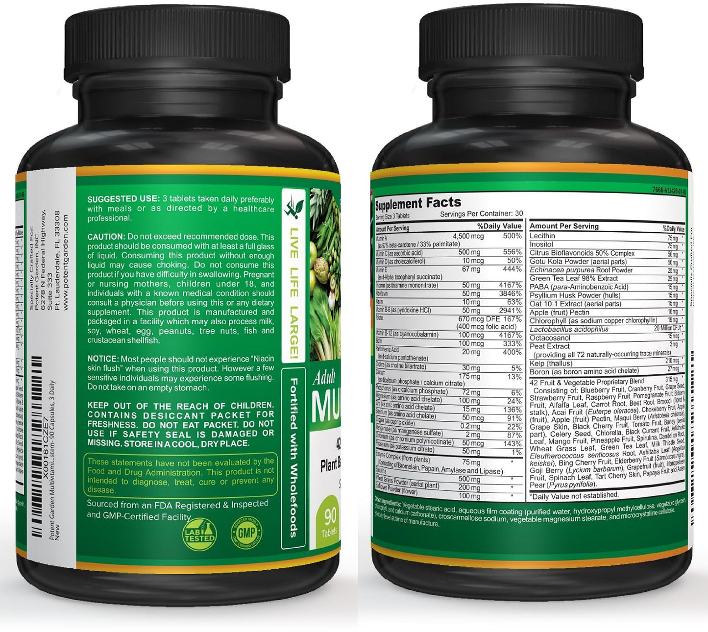 Potent Garden Daily Nutrition Bundle – Superfood Greens + Multivitamin - dailyvitalstore