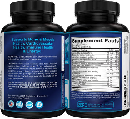 Potent Garden Mega Mineral Supplement Complete Mineral Complex with Calcium Magnesium Zinc Potassium Boron Selenium Chromium & 72 Trace - dailyvitalstore