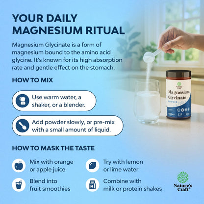 Potent Magnesium Glycinate Powder 400mg - Calm Magnesium Powder Bulk for Muscle Relax, Calm & Sleep Support for Adults - Glycinate Mag Soothe Vegan & Non-GMO Supplement - 1 Pack - dailyvitalstore