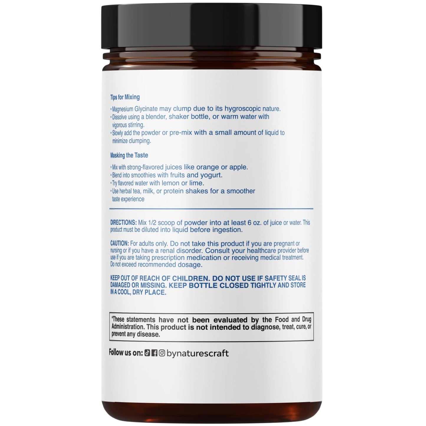 Potent Magnesium Glycinate Powder 400mg - Calm Magnesium Powder Bulk for Muscle Relax, Calm & Sleep Support for Adults - Glycinate Mag Soothe Vegan & Non-GMO Supplement - 1 Pack - dailyvitalstore