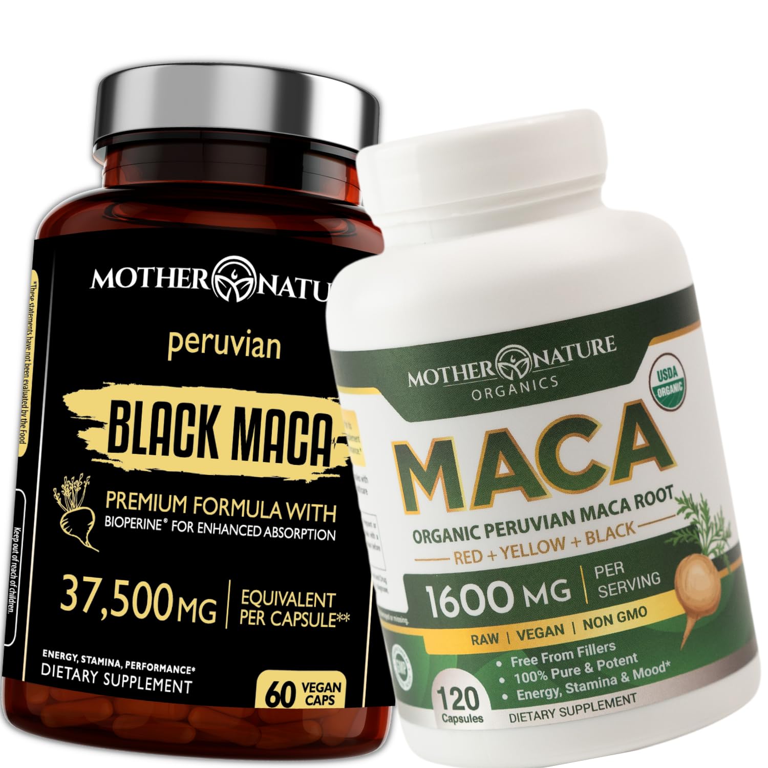 Powerful Maca Blend for Men – Black, Red & Yellow Maca Capsules | Supports Energy, Stamina & Endurance | Promotes Hormonal Balance & Vitality - dailyvitalstore