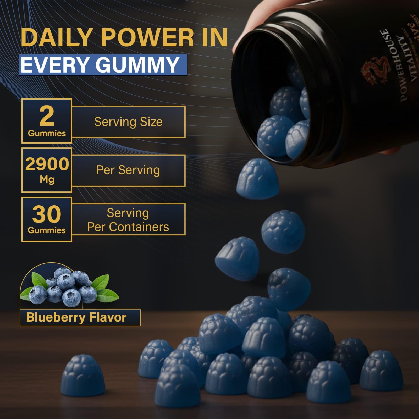 Powerhouse Vitality LifeRevive - Overall Vitality Boost | Vitamin Gummies for Men & Women - dailyvitalstore