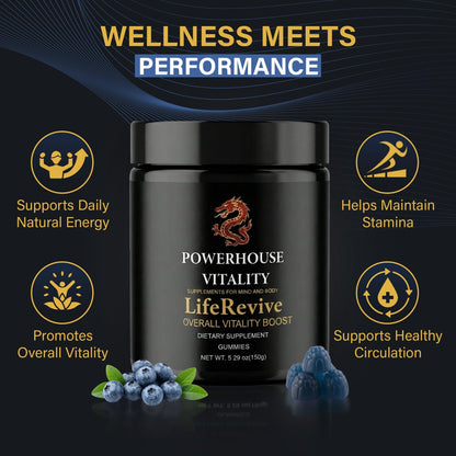 Powerhouse Vitality LifeRevive - Overall Vitality Boost | Vitamin Gummies for Men & Women - dailyvitalstore