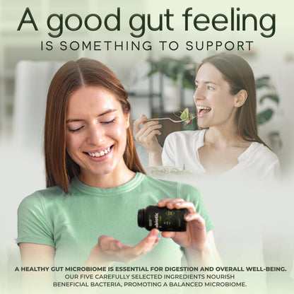 Prebiotic Fiber Supplement 5-in-1 Capsules - Natural Flow 5X Fiber XOS, GOS, FOS, Acacia and Agave Inulin, Daily Soluble Fiber Formula for Gut Support - dailyvitalstore