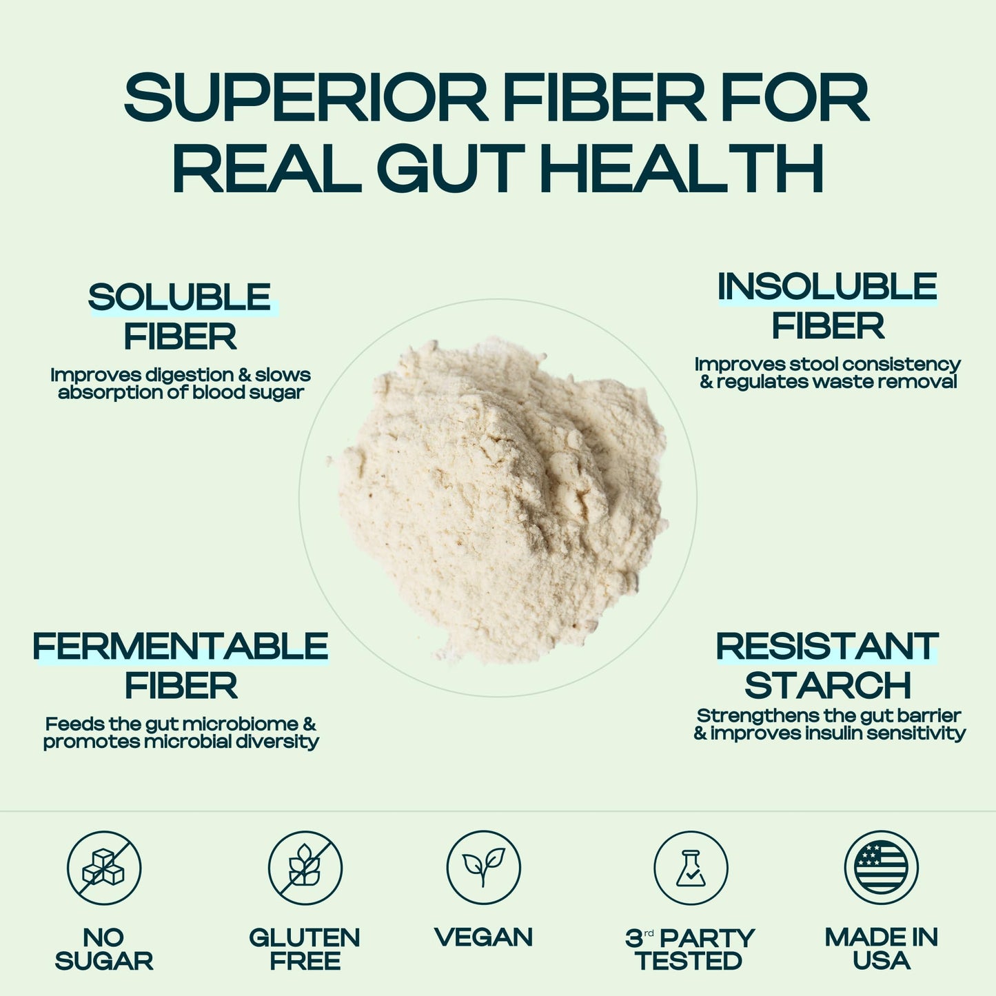 Prebiotic Fiber Supplement for Women & Men – 6g Prebiotic Fiber Powder – Daily Blend for Gut Health, Bloating, Regular Digestion & Energy – Soluble & Insoluble, - dailyvitalstore