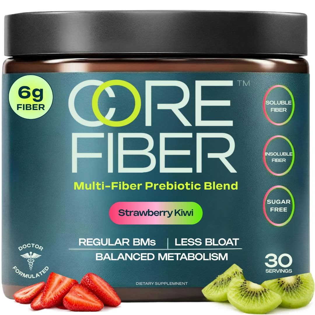 Prebiotic Fiber Supplement for Women & Men – 6g Prebiotic Fiber Powder – Daily Blend for Gut Health, Bloating, Regular Digestion & Energy – Soluble & Insoluble, - dailyvitalstore