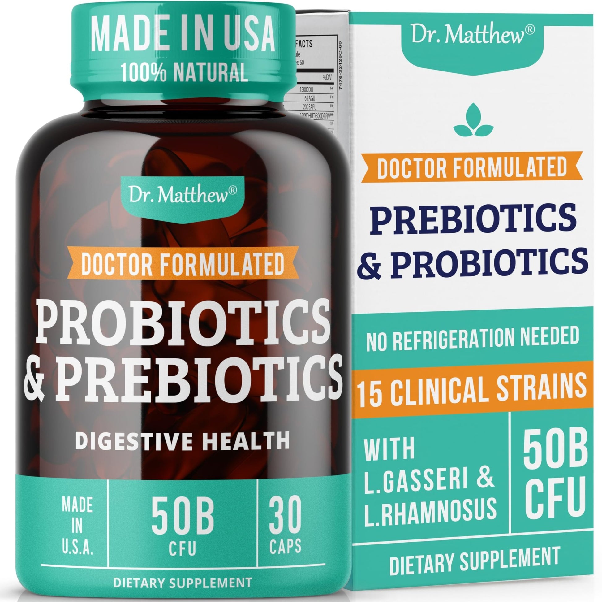 Prebiotics and Probiotics: Lactobacillus Gasseri, Lactobacillus Rhamnosus, Plantarum, Casei, Bifidobacterium longum, lactis, infantis. Probiotic Prebiotic, - dailyvitalstore
